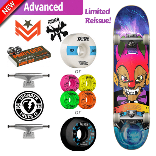 SkateXS Clown Advanced Skateboard for Kids