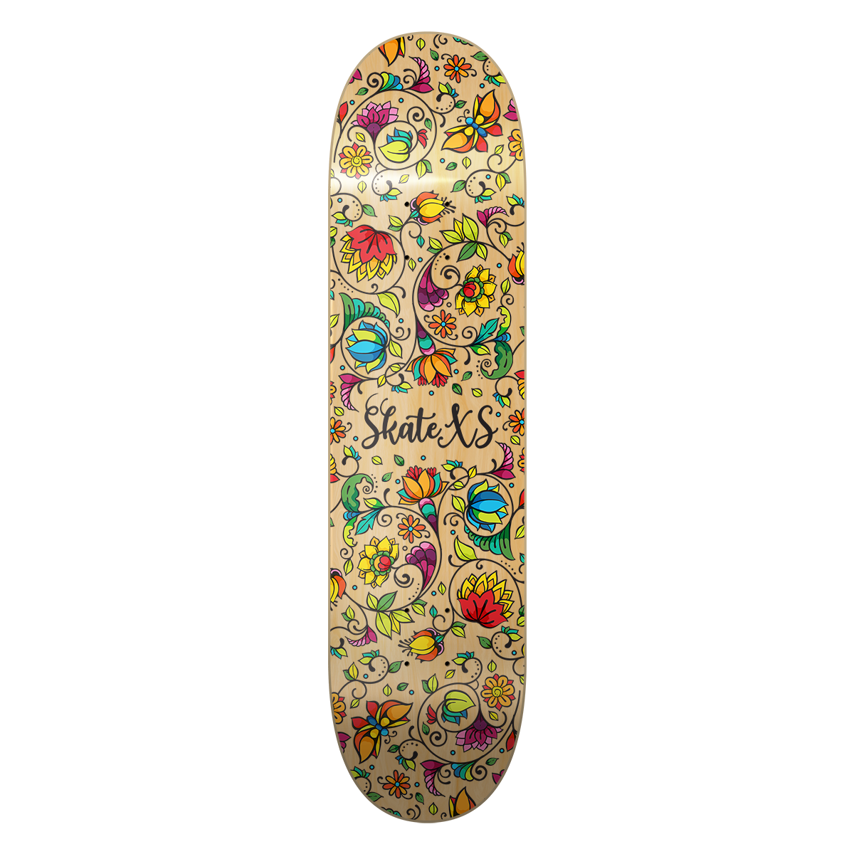 SkateXS Flowers - Deck Only