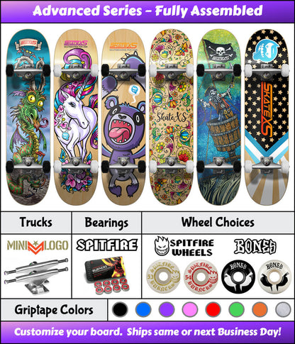 SkateXS Advanced Kids Skateboard