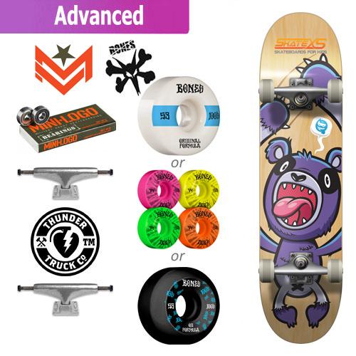 SkateXS Panda Advanced Skateboard for Kids