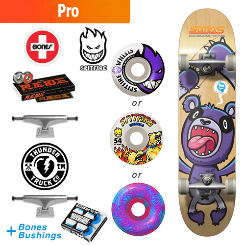 SkateXS Panda Pro Skateboard for Kids