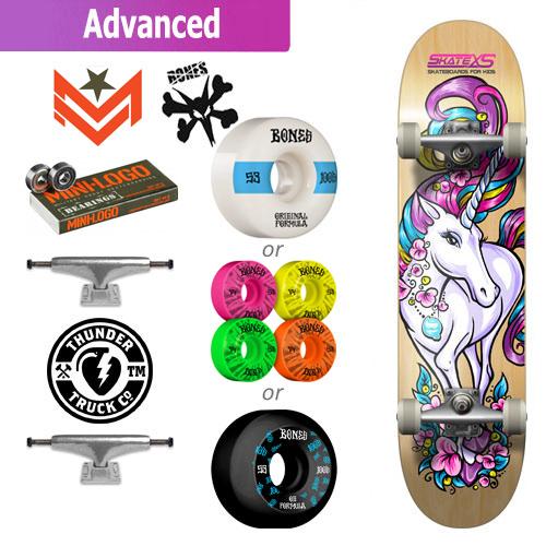 SkateXS Unicorn Advanced Skateboard for Kids