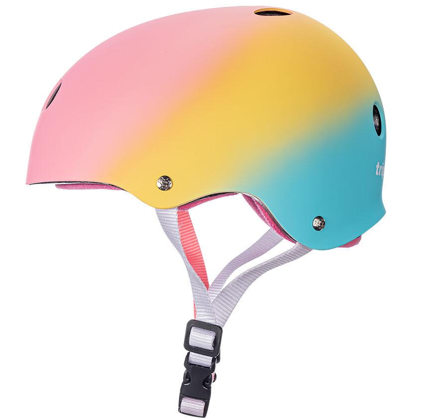 Casque Triple 8 Sweatsaver Certifié - Taille XS/Petit, Design Moxi Stripey, Neuf